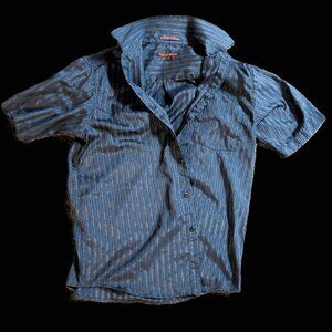 Villa D Marco Short Sleeve Button Shirt Small